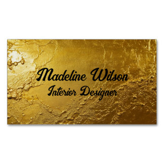 Gouden Textuur Magnetisch Visitekaartje