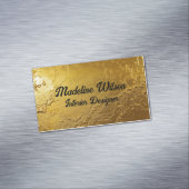 Gouden Textuur Magnetisch Visitekaartje (Voorbeeld)