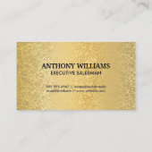 Gouden textuur Metallic / Lion Icon Visitekaartje (Achterkant)