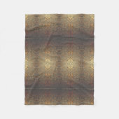 Gouden Textuur Patroon Dekbed Fleece Deken (Voorkant)