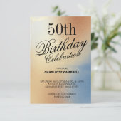 Gouden Textuur Verjaardag Kaart (Staand voorkant)