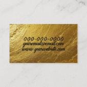 Gouden Textuur Visitekaartje (Achterkant)