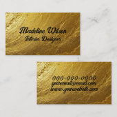 Gouden Textuur Visitekaartje (Voorkant / Achterkant)