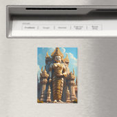 Gouden Thaise Tempelbewaker Magneet (Insitu (Vaatwasser))