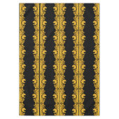 Gouden Thanksgiving Turkije Bloemen Tafelkleed (Voorkant)