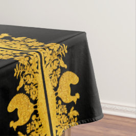 Gouden Thanksgiving Turkije Bloemen Tafelkleed
