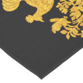 Gouden Thanksgiving Turkije Bloemen Tafelloper (Hoek)
