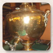 Gouden theepot bier onderzetter (Voorkant)