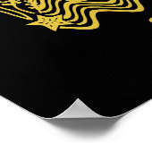 Gouden Theremermaid Poster (Hoek)