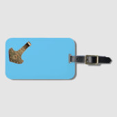 Gouden Thor Hamer blauwe bagagelabel (Voorkant (horizontaal))