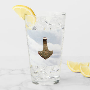 Gouden Thor Hamer wolken Collins glazen tumbler