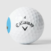 Gouden Thor Hammer blauw Callaway Zachte golfballe Golfballen (Logo)