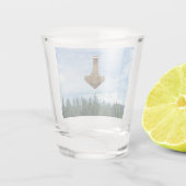 Gouden Thor Hammer bomen geschoten glas (Achterkant)