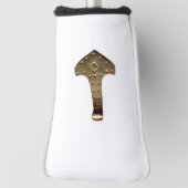 Gouden Thor Hammer witte golfclub putter cover (Draai 90)