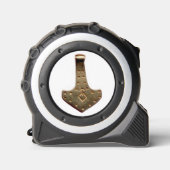 Gouden Thor Hammer witte tape maatregel Rolmaat (Voorkant)