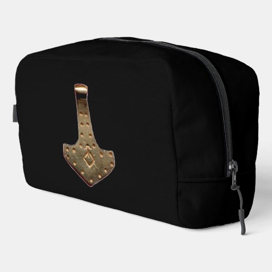 Gouden Thor Hammer zwart dopp kit Toilettasje (Rechterhoek)