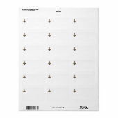 Gouden Thor's Hamer adreslabels Etiket (Full Sheet)
