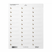 Gouden Thor's Hamer retouradreslabels Etiket (Full Sheet)