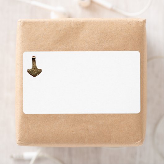 Gouden Thor's Hamer verzendlabels Etiket (Insitu)