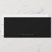 Gouden Ticket 70ste Verjaardagsfeestje Kaart (Achterkant)