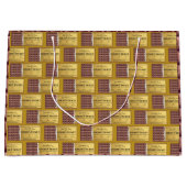 Gouden Ticket Chocoladereep Groot Cadeauzakje (Voorkant)