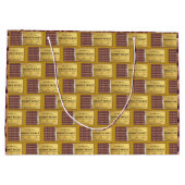 Gouden Ticket Chocoladereep Groot Cadeauzakje (Achterkant)