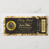 gouden ticket uitnodigingen (Voorkant)