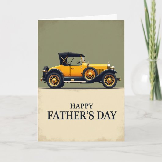 Gouden Tijd Vaderdag Kaart (Voorkant)