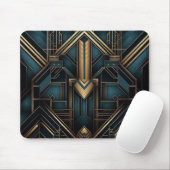 Gouden Tijdperk Glamour Geometrisch Ontwerp Muismat (Met muis)