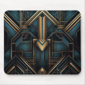 Gouden Tijdperk Glamour Geometrisch Ontwerp Muismat (Voorkant)