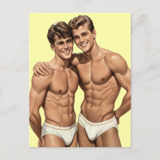 Gouden Tijdperk Glimlach: Een Vintage Portret van Briefkaart