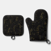 Gouden Tijdperk Ovenwant & Pannenlap Set (Voorkant)