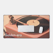 Gouden-Tijdperk Spin: Klassieke Sneden Bureaumat (Keyboard & Muis)