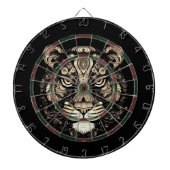 Gouden Tijger Hoofd Dartbord (Voorkant)