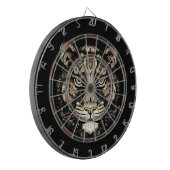 Gouden Tijger Hoofd Dartbord (Voorkant Links)