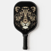 Gouden Tijger Hoofd Pickleball Paddle (Achterkant)