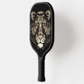Gouden Tijger Hoofd Pickleball Paddle (Links)