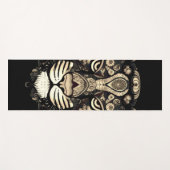 Gouden Tijger Hoofd Yogamat (Voorkant (horizontaal))