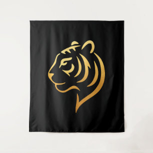 Gouden Tijger – Japanse Minimalist Wandkleed