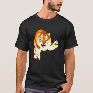 Gouden Tijger Panthera Tigris Zeldzame Grote Kat T-shirt