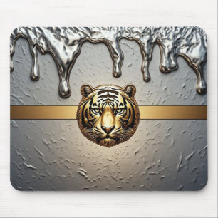 Gouden Tijger Portret Wilde Geest 🐯 Muismat