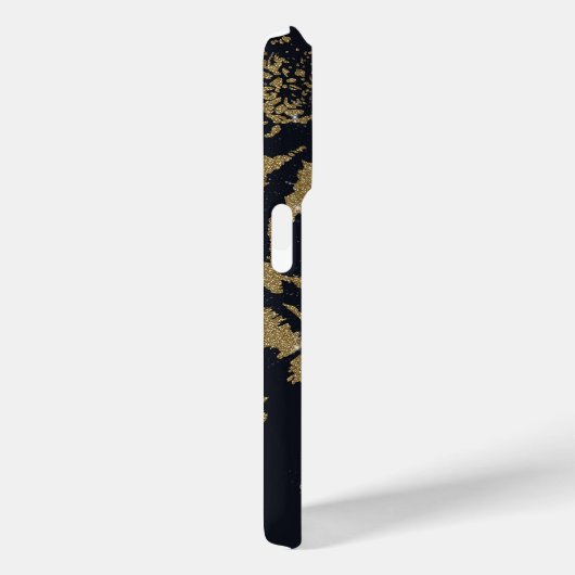 Gouden tijger zwart ontwerp Case-Mate iPhone case (Achterkant / Rechts)