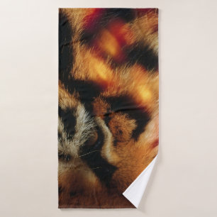 Gouden Tijgeroog Close-Up Wildlife Poster Bad Handdoek