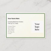 Gouden Tint Gradient & Hunter Logo Euro Visitekaartje (Voorkant)