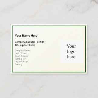 Gouden Tint Gradient & Hunter Logo Euro Visitekaartje