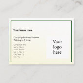 Gouden Tint Gradient & Hunter Logo Mighty Visitekaartje (Voorkant)