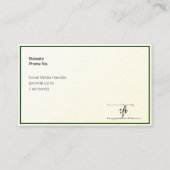 Gouden Tint Gradient & Hunter Logo Oceanië Visitekaartje (Achterkant)