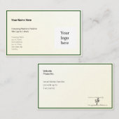 Gouden Tint Gradient & Hunter Logo Oceanië Visitekaartje (Voorkant / Achterkant)