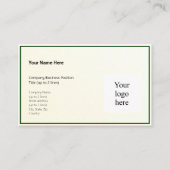 Gouden Tint Gradient & Hunter Logo Oceanië Visitekaartje (Voorkant)