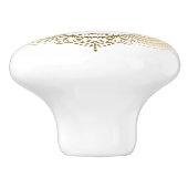 Gouden tinten Leuke olifant & kant Keramische Knop (Zijkant)